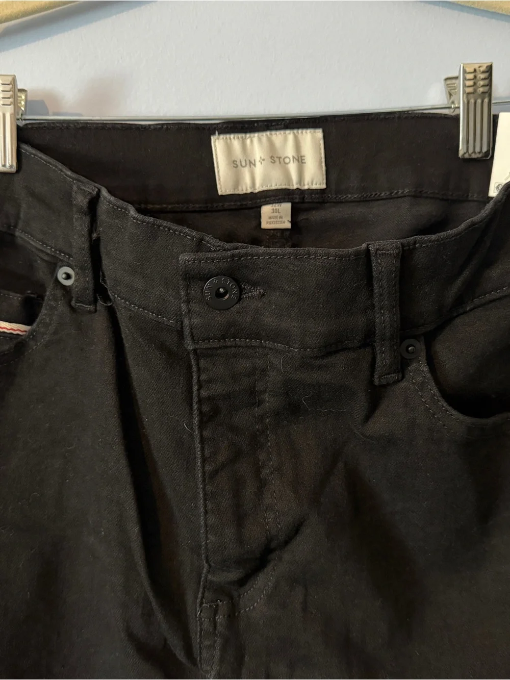 Sun + Stone Black Skinny Jeans